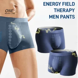 Men's Magnetic Therapy Underwear Quick-drying Breathable Physical Massage Particle Mid-waist Shorts