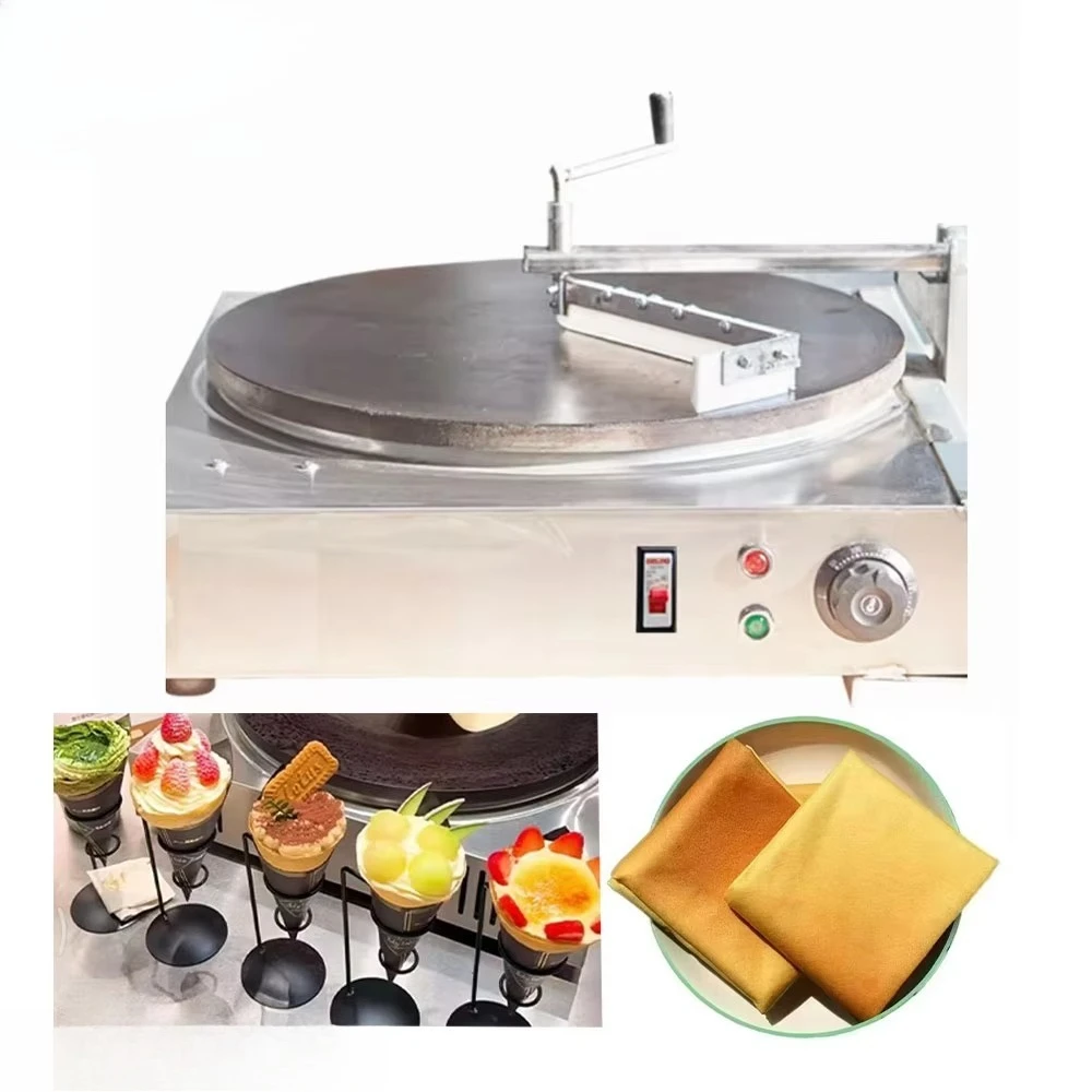 45cm Diameter Electric Crepe and Pancake Maker Machine Portable Non-stick Crepe Pizza Maker