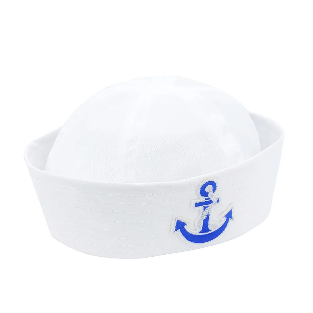 Sailor Hat White Costume Captain Caps Nautical Decor for Women Men Summer Halloween Party Performance Cosplay Hats