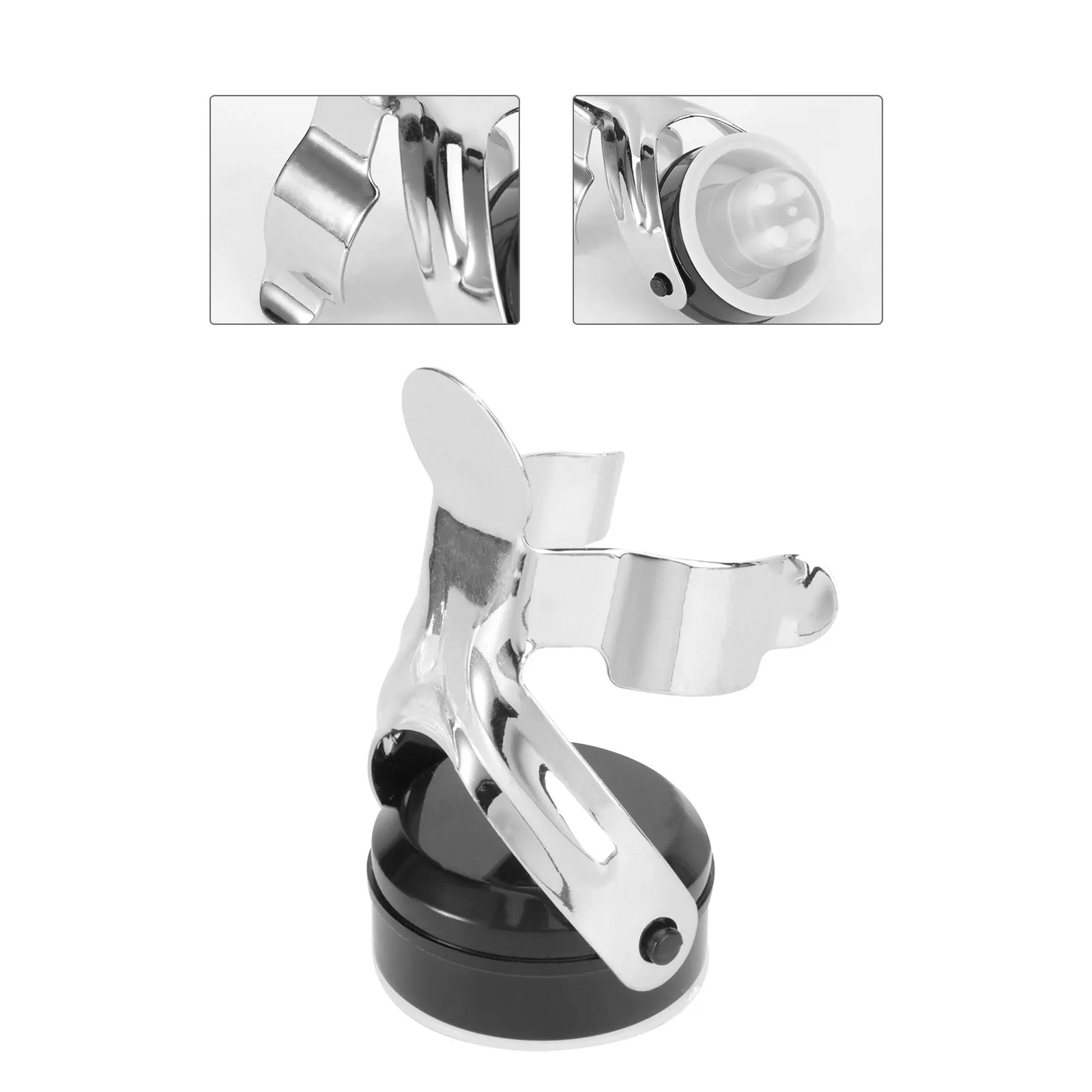 Sellador de Botellas Profesional de Acero Inoxidable, Funciona con Todos los Vinos Espumosos y Cavas, 4.9x6.5cm