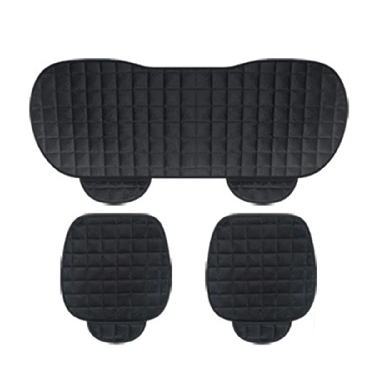 Car Seat Covers Fit Truck Suv Van Car Non Slide Winter Warm Protector Mat Pad Keep Warm Car Interior Covers Black