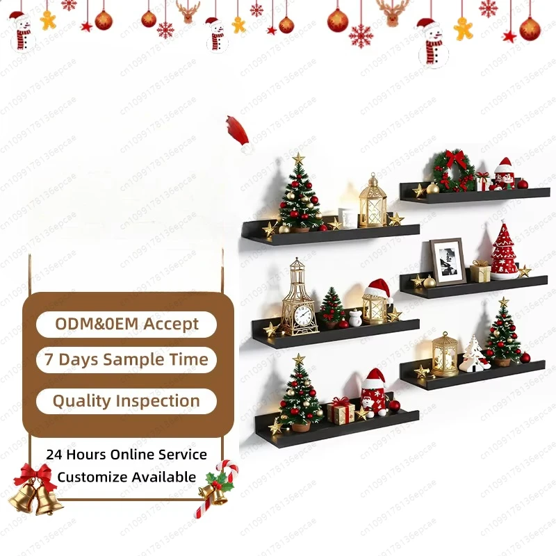 

Manufacturing wall-mounted solid wood small shelves, household living room wall storage shelves, bookshelves