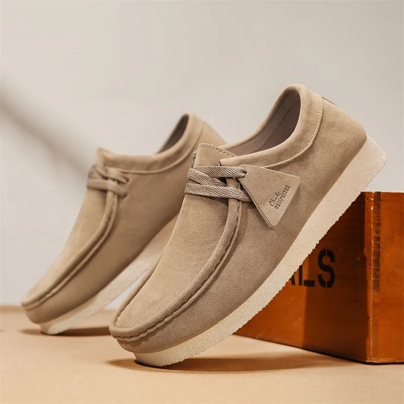 Nueva Llegada, Zapatos Casuales Vintage para Hombre, Zapatillas de Gamuza de Lujo, Cómodas para Caminar, Zapatos Náuticos para Hombre, Chaussures Homme