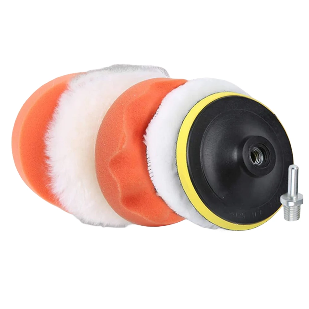 3/4/5 بوصة رغوة وسادة عازلة عدة قابلة لإعادة الاستخدام سيارة التلميع منصات الإسفنج رغوة عدة التلميع الصبح نظيفة البولندية عازلة عجلة الحفر الملمع