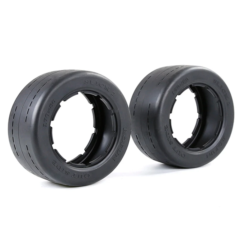 New Front OR Rear Bald Tires Skin Set For 1/5 HPI ROVAN ROFUN KM BAJA 5B Rc Car Toys Parts