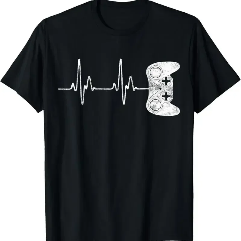 Gamer Heartbeat T Shirt Video Game Lover