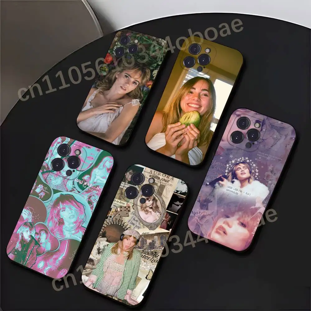 

S-Suki W-Waterhouse Phone Case For iPhone 17,16,15,14,13,12,11,Pro,Max,Plus Soft Black Cover