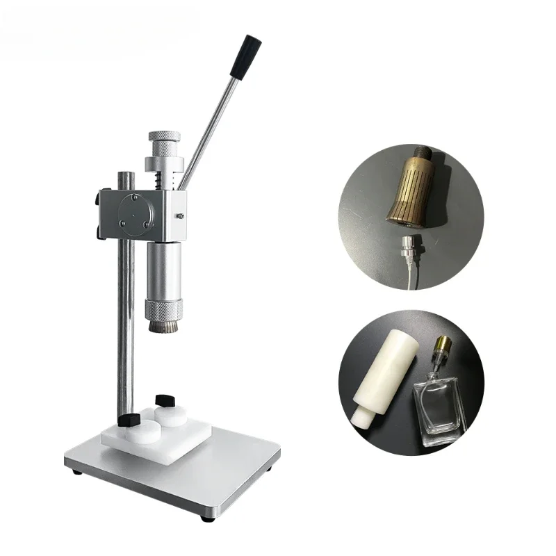 Product Semi Automatic Perfume Spray Pump Sealer Metal Plastic Glass Perfume Bottle Sealing Machine