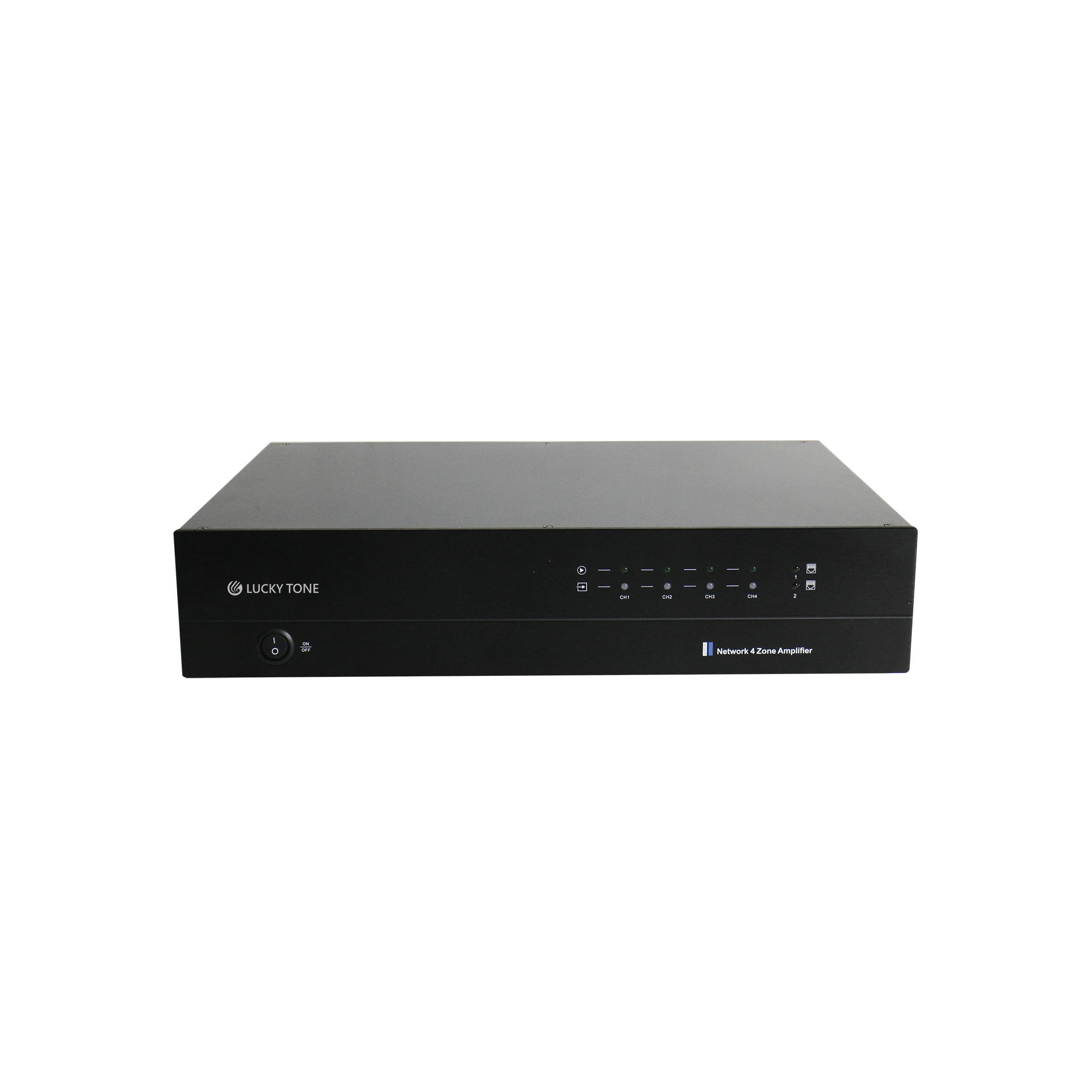 8-Channel Network Amplifier with Spotify Linkplay  Home Multi-Room Music System 4 Stereo Speakers Analog/Digital Audio