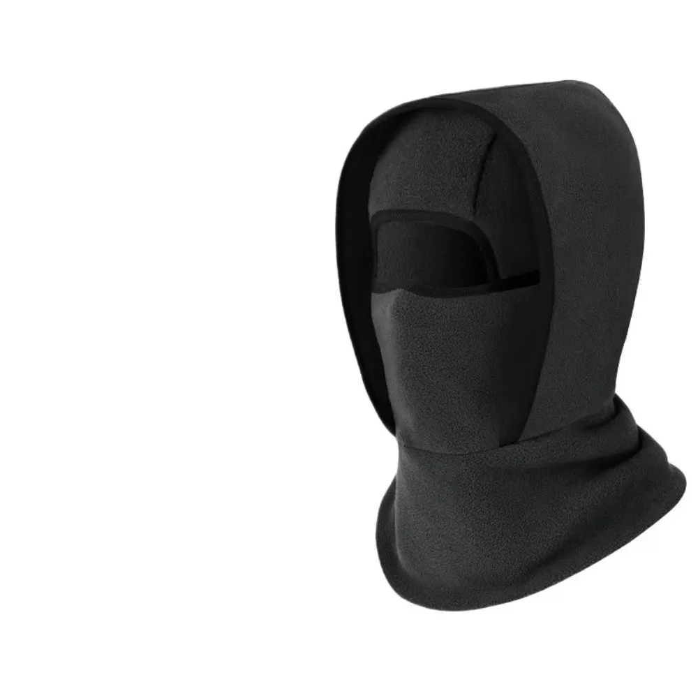 New Windproof Full Face Mask Breathable Mesh Thermal Warm Fleece Full Face Neck Double Layer Neck Protective Head Cover Hiking