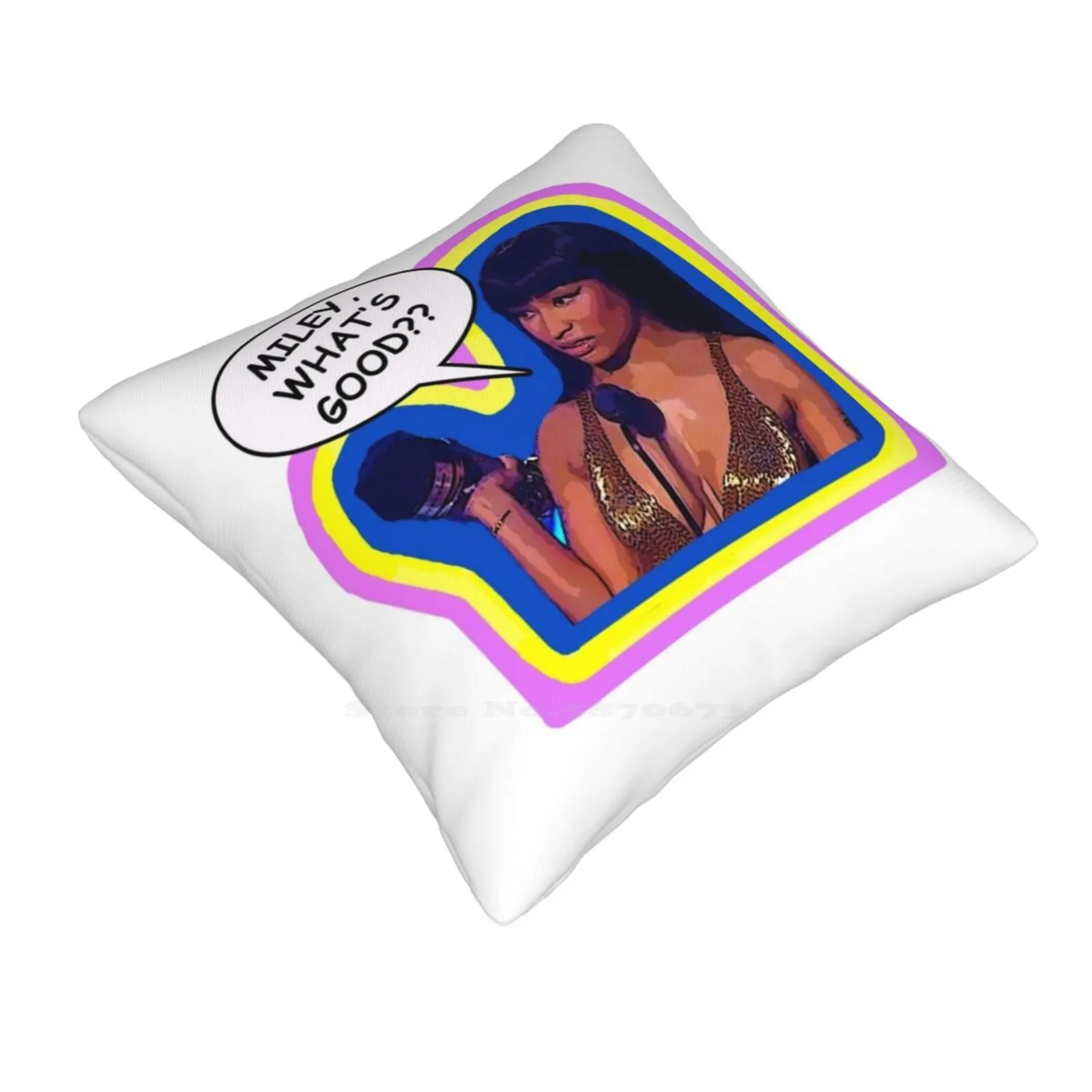 Miley , What's Good ? ? Fashion Sofa Throw Pillow Cover Pillowcase Nickiminaj Mileycyrus Mileywhatsgood Miley Whats Good