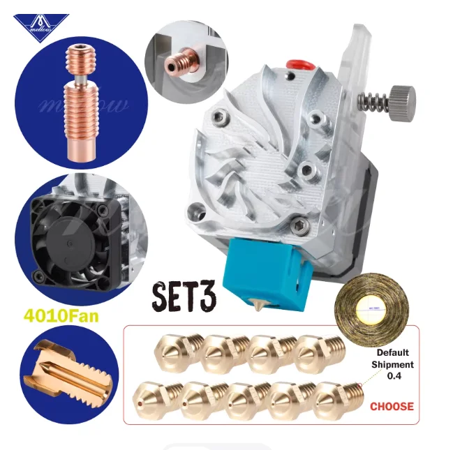 Mellow Hardened Steel Gear BMG Wind Extruder Remote 3D Printer Ender 3 Modification Upgrade