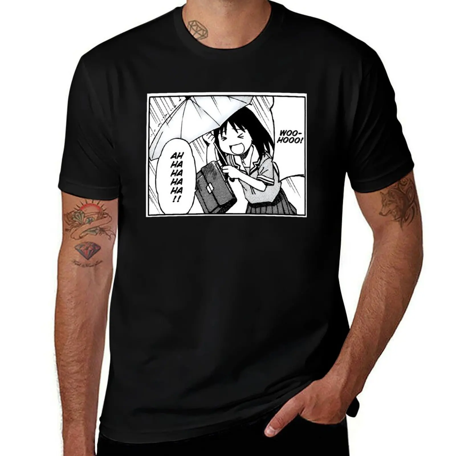 

Osaka in the rain T-Shirt affliction shirts boys animal print rapper graphic tees Men's cotton t-shirt