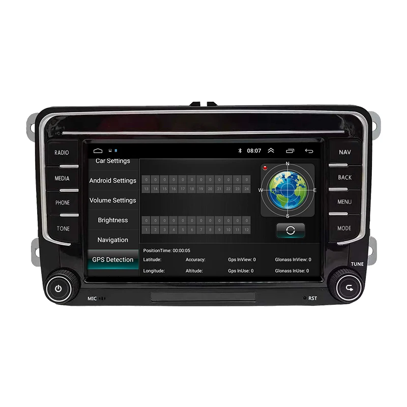 Afbeelding 5: Dubbel Din Auto Dvd-speler 2 Din 7 Inch Gps-navigatie Android Autoradio Voor Vw/Caddy/Passat/Golf 5 6/Jetta/Polo/Touran/Seat