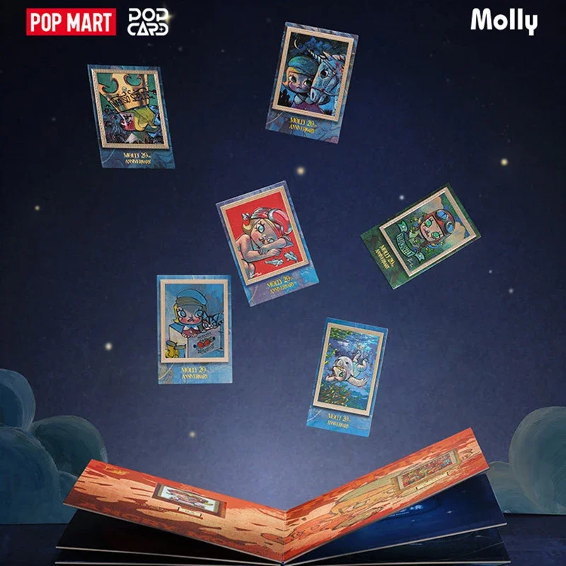 

POP MART Molly: Серия «20-летие» — Коллекционные фигурки-сюрпризы (Blind Box), милые украшения, декор для дома и рабочего стола