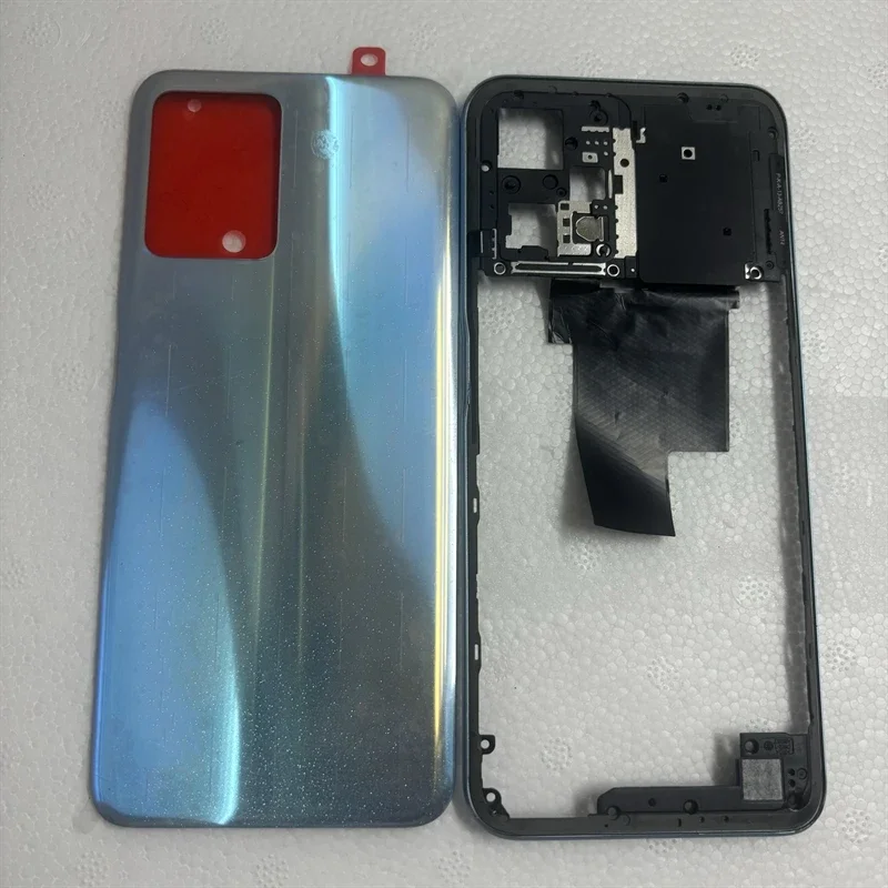 

Для Oppo Realme 9 Pro RMX 3471 RMX3472 крышка средней рамы + задняя крышка аккумулятора, крышка задней двери, запасные части