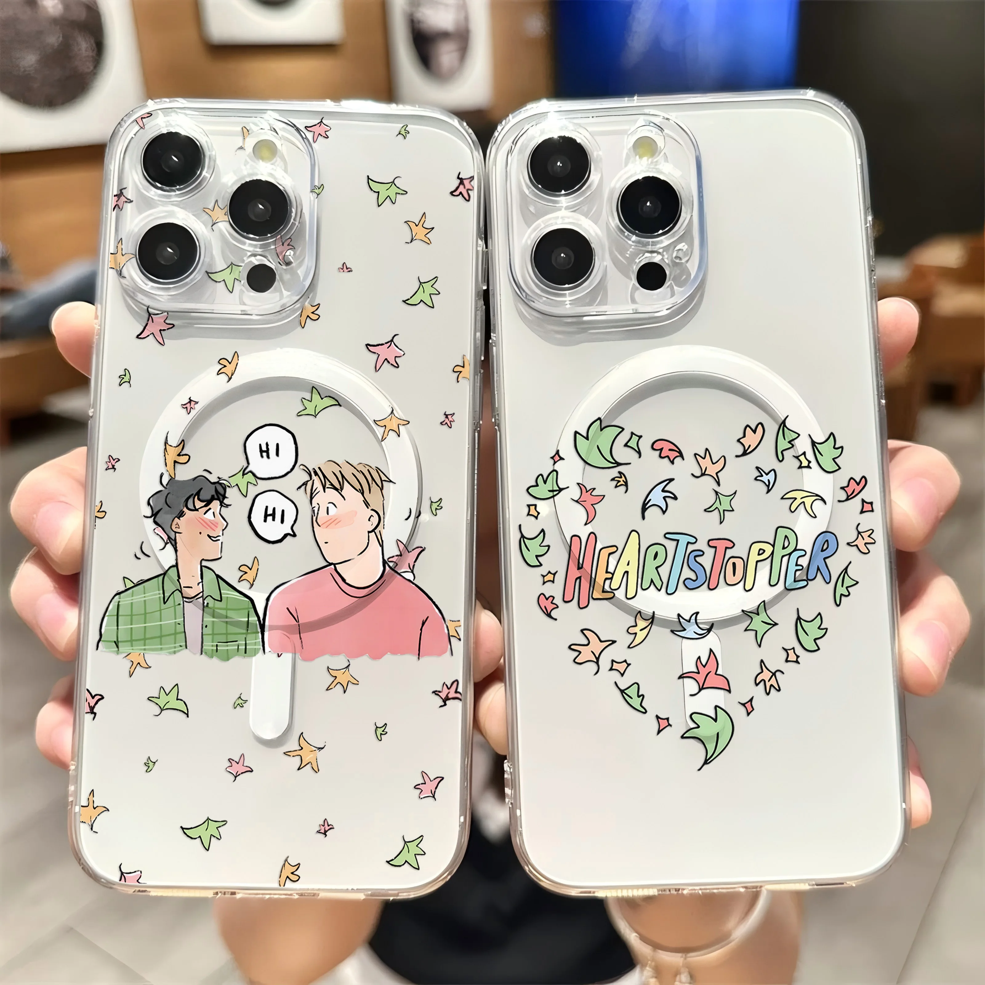 TV H-Heartstoppers Cute Magnetic Phone Case For Samsung Galaxy S25 S24 S23 S22 S21 S20 FE Edge Plus Ultra 5G Soft Clear Cover