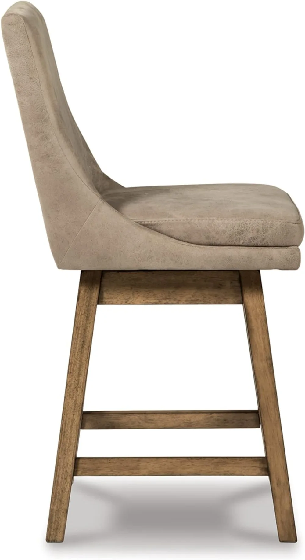 Sgabelli da bar Tallenger da 25 pollici imbottiti ad altezza bancone, set di 2 sedie da pranzo chaise de bar beige chaise de bar rotin