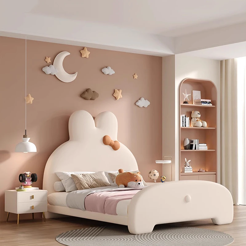 Customizable Letto per bambini per ragazze Camera da letto Telaio Queen Doppio  massaggio semplice Letto matrimon