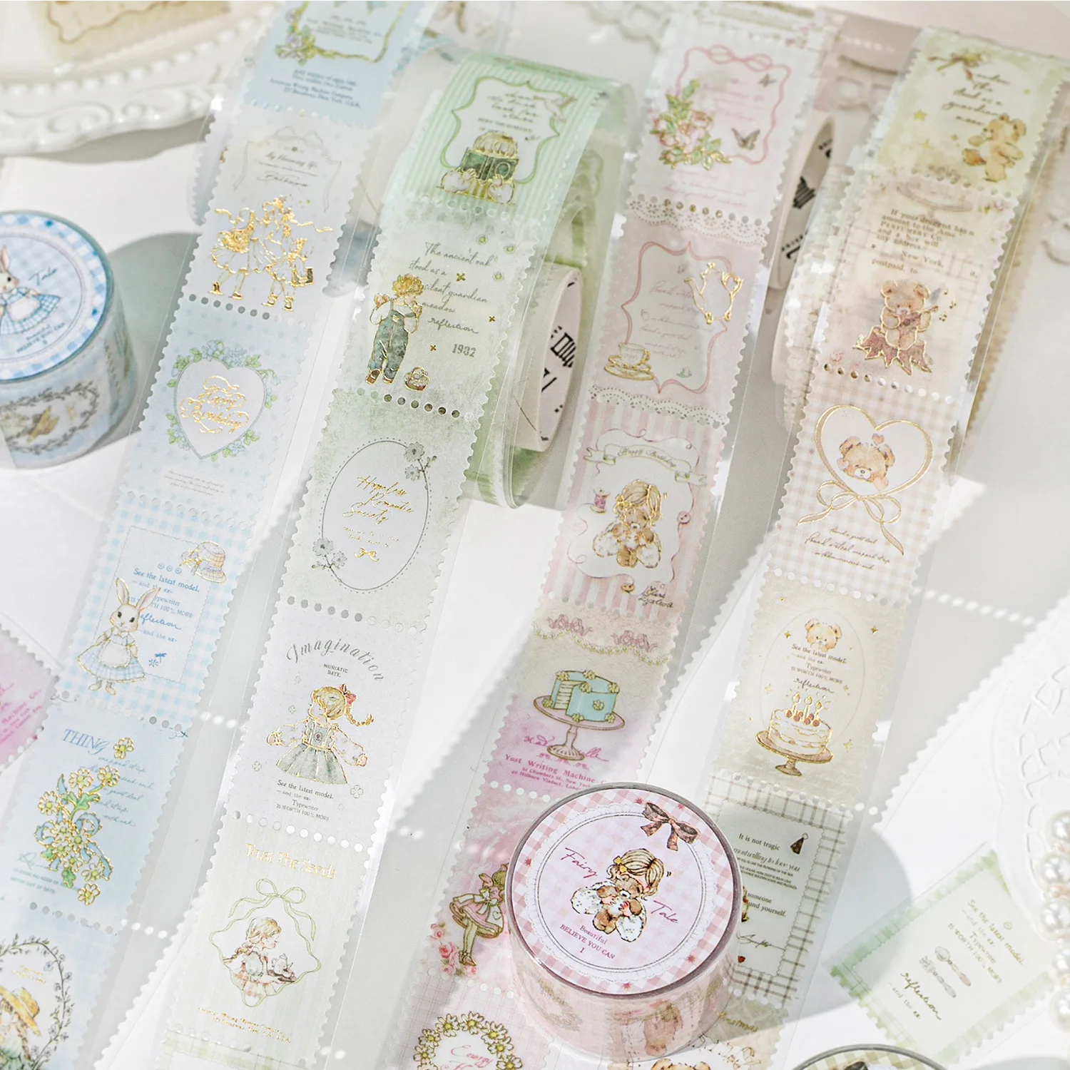 1pcs/1lot Decorative Adhesive Tapes Fairy Tale Town  Scrapbooking DIY Paper Japanese Stickers
