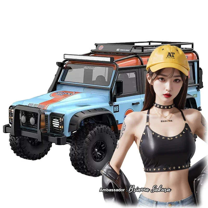 H8H 2.4G 1/8 Remote Control Off-Road Toys Outdoor Model   Car 4x4 Military Vehicle Large Rock Climbing Crawler