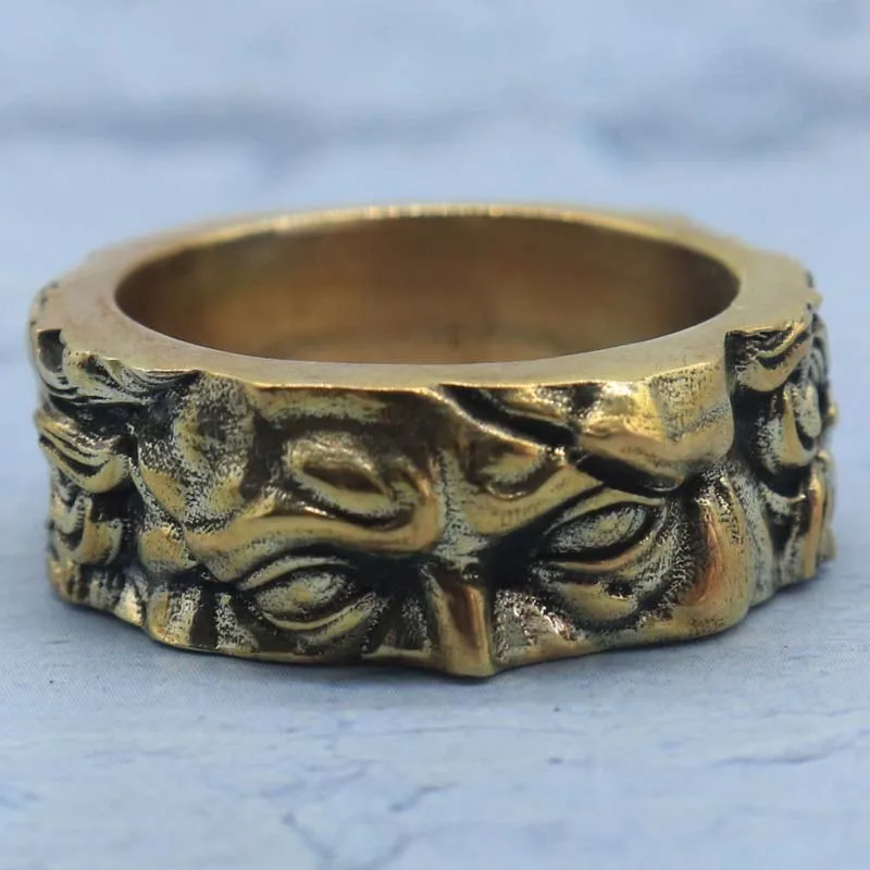 

17g Prophet's Gaze Silver Rings Captures the solemn countenance of Moses Customized 925 Solid Sterling Silver Many Sizes 6-13