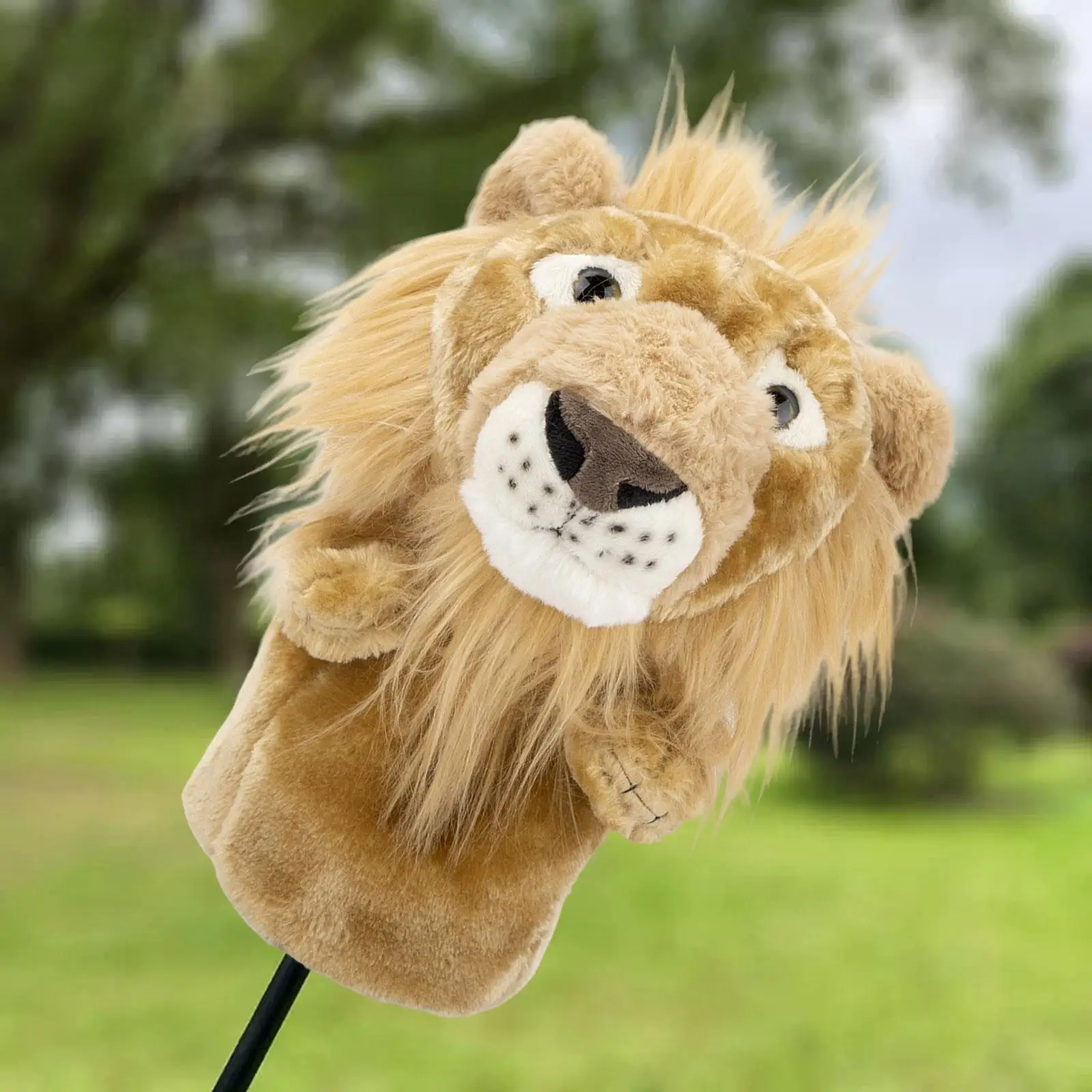 

Plush Lion Golf Wood Headcover Soft Golf Head Cover for Adults Golf Supplies