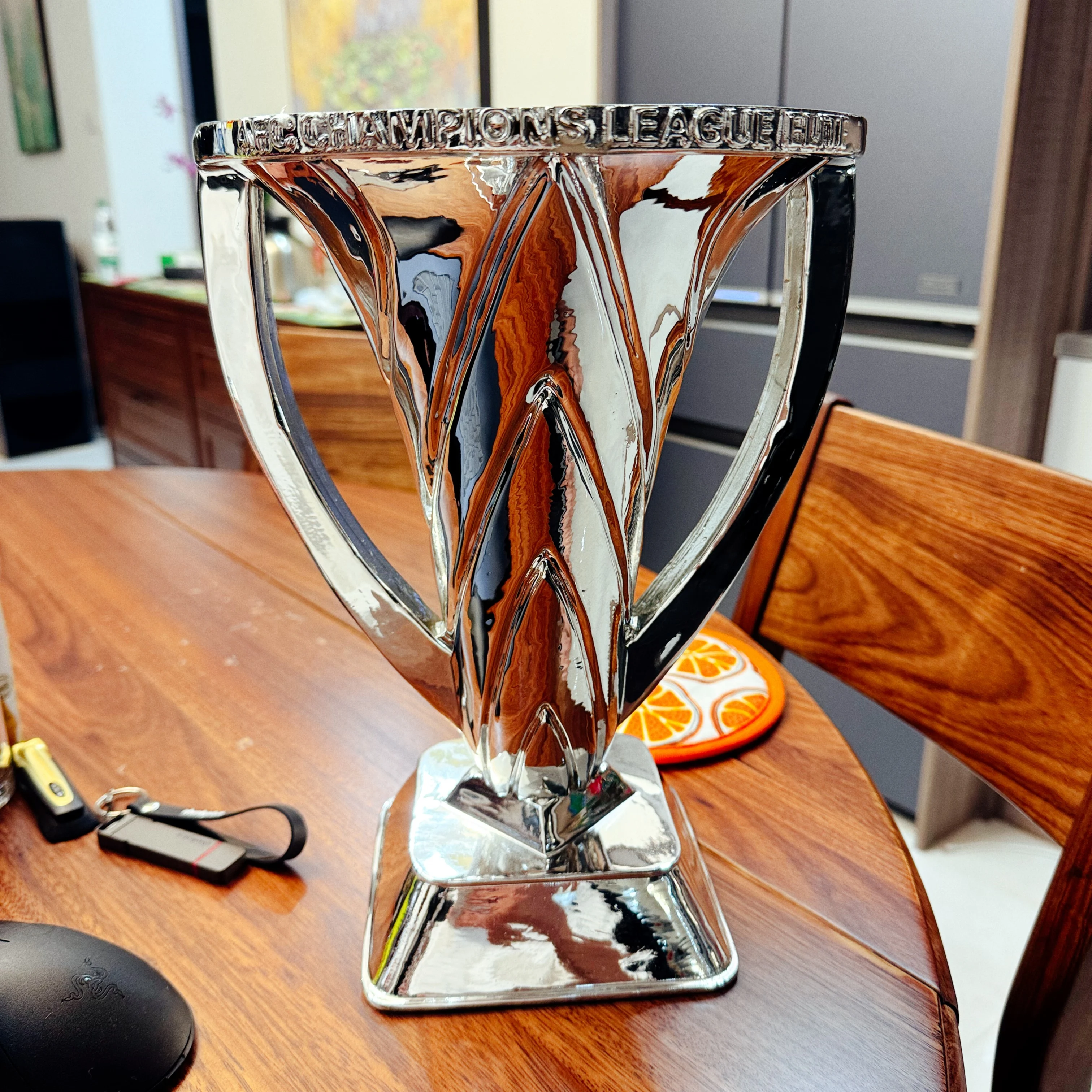Trofeo de élite de la Liga de Fútbol de Campeones Asiáticos Al-Ahli Saudi FC Versión de resina