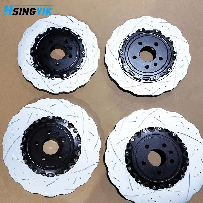 Hot Hsingyik 400 MM 356 MM 390 MM Custom Design 2 Piece Wave Design Rotor Brake Disc for S6 S7 S8 RS6 RS7 Price of a single disc