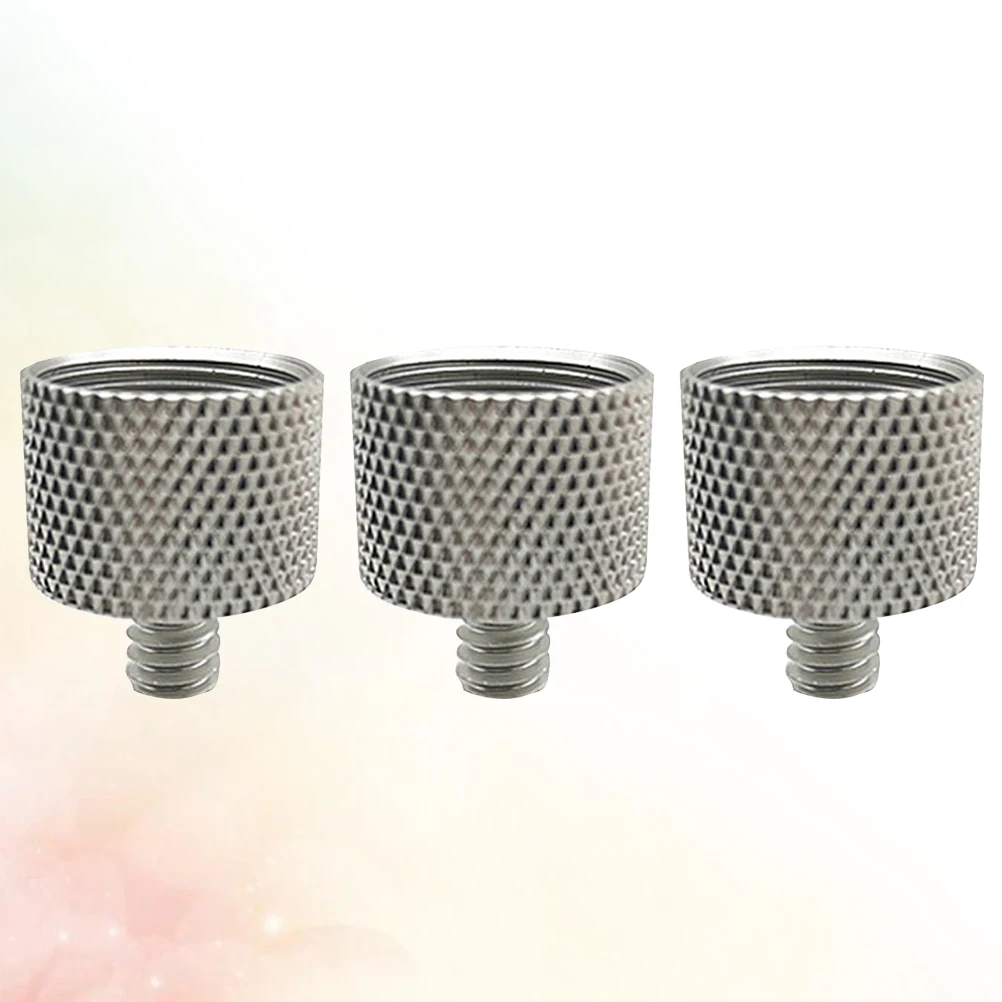 3 個マイクアダプターナットマイクスタンドアダプターナット 5/8 から 1/4 めねじ変換ネジ耐久性のある DJ に最適