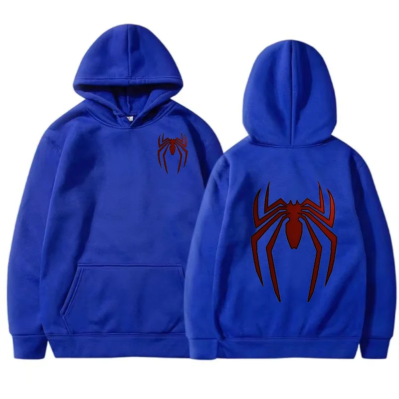 New Comfortable Hoodie Street Fashion Spider Print Sportswear Women's Casual Fun Loose Hoodie Spider Man Men's Wear Harajuku