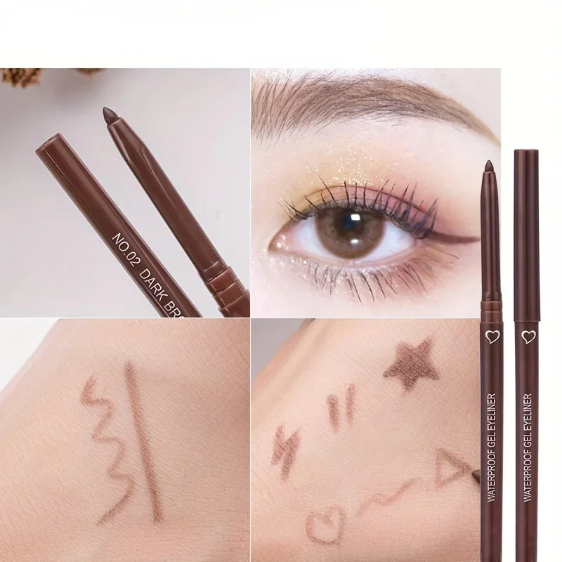 Waterproof Eyeliner Gel Pen Long Lasting Quick Drying Smooth Makeup Beauty Eyeliner Stamp Eye Pencil Cosmetics