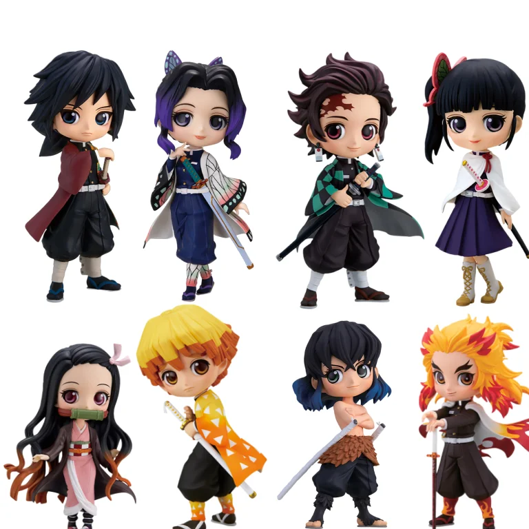 

Qposket Anime r Figure Nezuko Tanjirou Zenitsu Inosuke Kyoujurou Giyuu 15cm Action Figuras Kawaii PVC Model Toys Gift