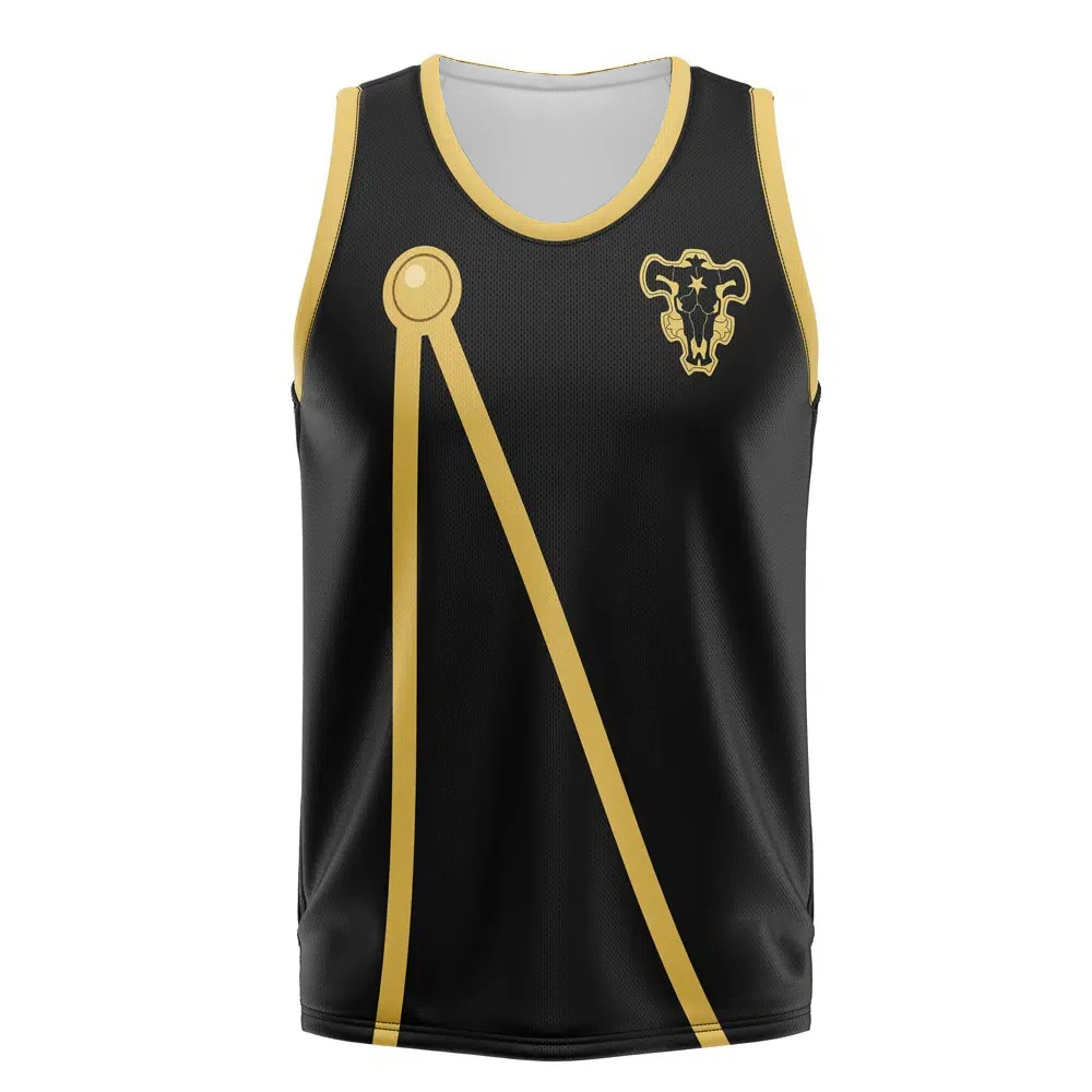 Bandai Black Bulls Asta maillot de basket-ball Anime trèfle noir adulte enfants gilet été séchage rapide confortable doux extensible gymnastique entraînement