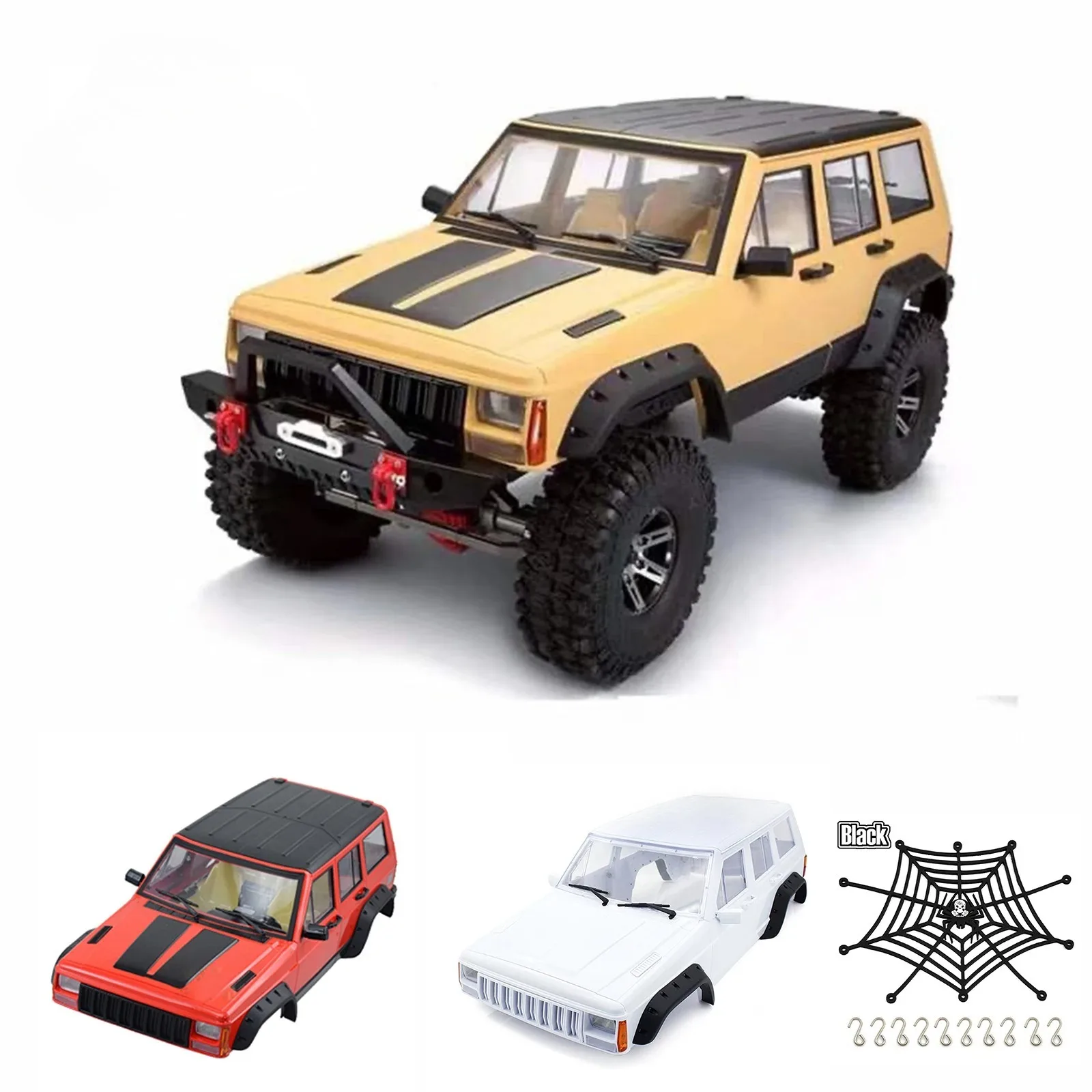 

Painted Cherokee Body 313mm 12.3" Wheelbase Plastic Car Shell for RC Crawler Axial SCX10 & SCX10 II 1/10 90046 90047