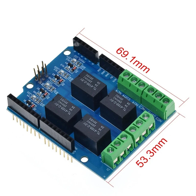 4-way 5V relay module relay control board 4-way relay expansion board