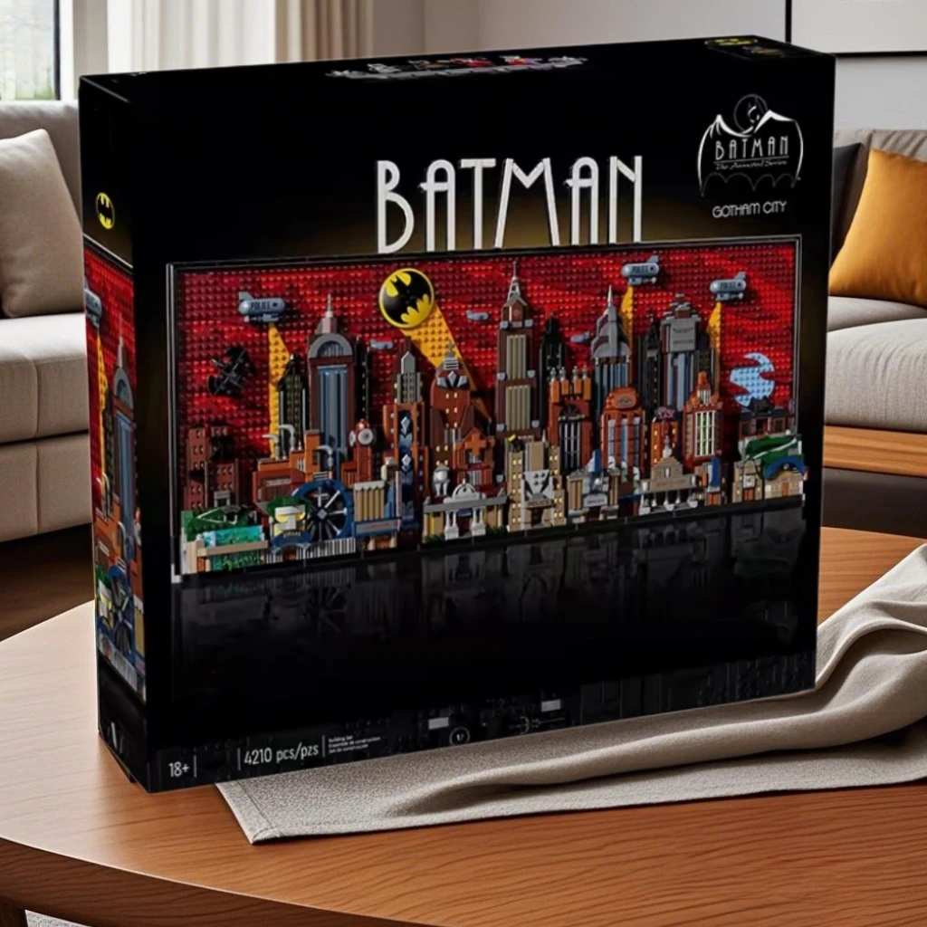 

With Original box Compatible Bat 76271 The Animated Series Gotham City Skyline desktop decoration For Adult Birthday Giftt