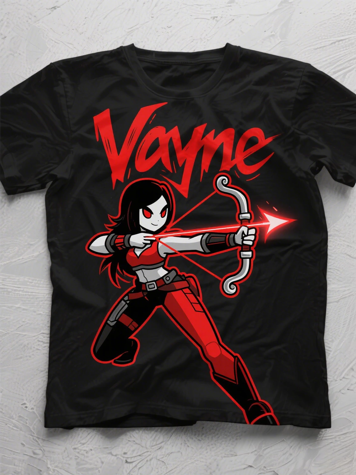 

Stylish Cotton T - Shirt: Vayne with Fiery Bolt, Making A Strong Gaming Fashion Statement Harajuku Gothic Style Print Tee S-4XL