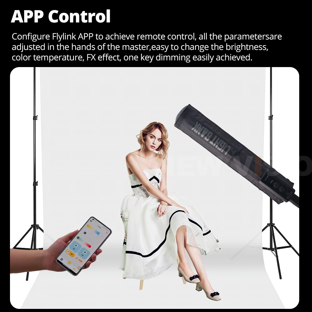 FlyNoodle F30B LIGHT BANK نفخ لينة ضوء سوفت بوكس المحمولة المحمولة نفخ ملء ضوء داخلي LED عصا ضوء