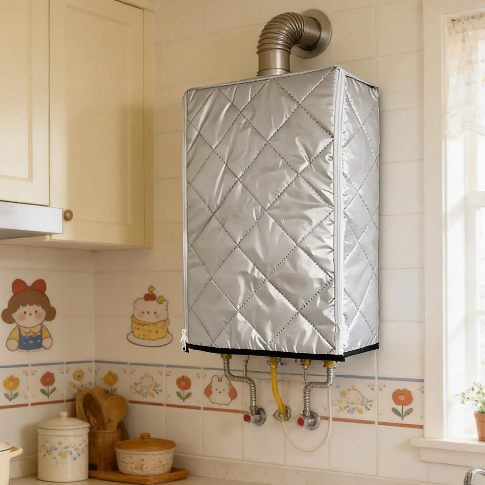 Water Heater Cover Outdoor Tankless Enclosure Waterproof Dustproof Four Season Protective Case For Rain Snow Leaves