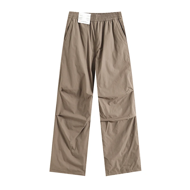 アウトドア防風FCE裏地付き伸縮性ウエストパラトルーパーパンツカジュアルトラウザーズワークウェアワイドレッグハイウエストロングパンツ