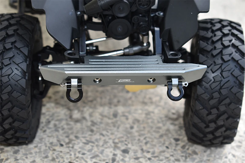 GPM AXIAL SCX10 III Jeep Wrangler para parachoques delantero de aluminio + anillos D