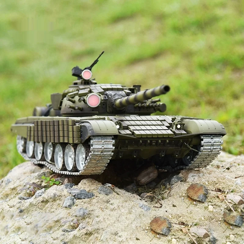 Henglong T72 Remote-Controlled Tank 1/16 Scale Large Tracked Armored Metal Electric Military Combat Off-Road Toy For Boys