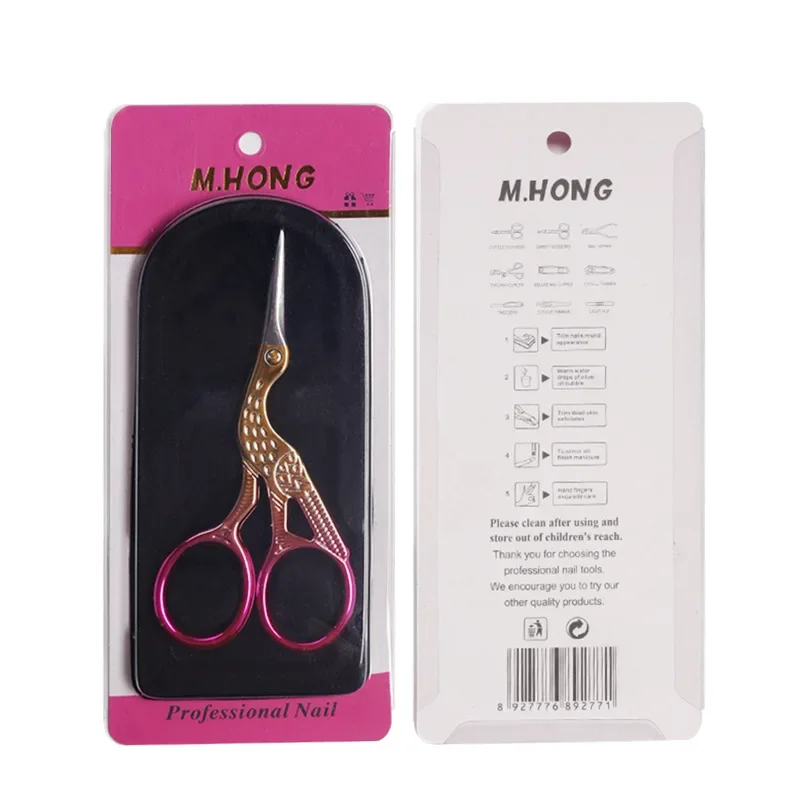 Ciseaux à sourcils, maquillage, tondeuse à cils, nez, épilateur Facial, ciseaux multifonctionnels, outils pour cuticules et ongles en acier inoxydable