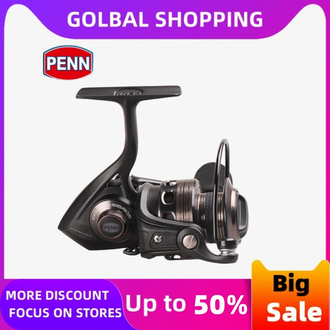 

100% Original PENN Conflict Fishing Reel CFT 2500-8000 Full Metal Body Sea Fishing Spinning Reel Anti-reverse Lightweight Design