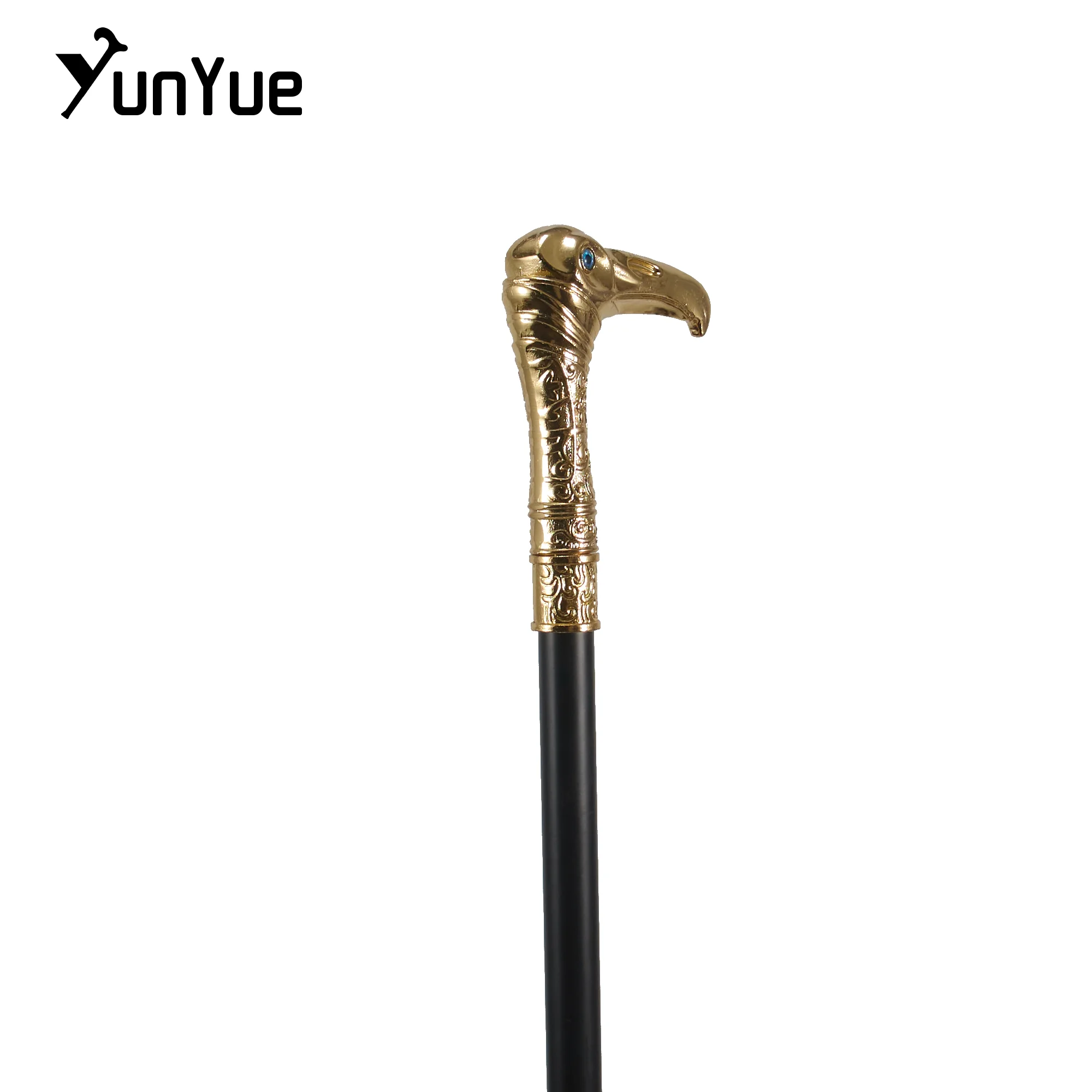 医師のコスプレ杖,ヴィンテージの杖,金色のワシの頭,エレガントで豪華なファッション,紳士