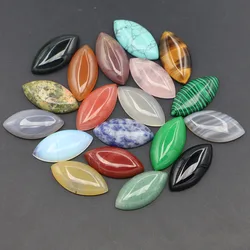 Redesign 30x15mm Natural Stone Marquise Shape Cabochon Cute Bead 20PCS for Jewelry Making Material Clothes Accessories Wholesale