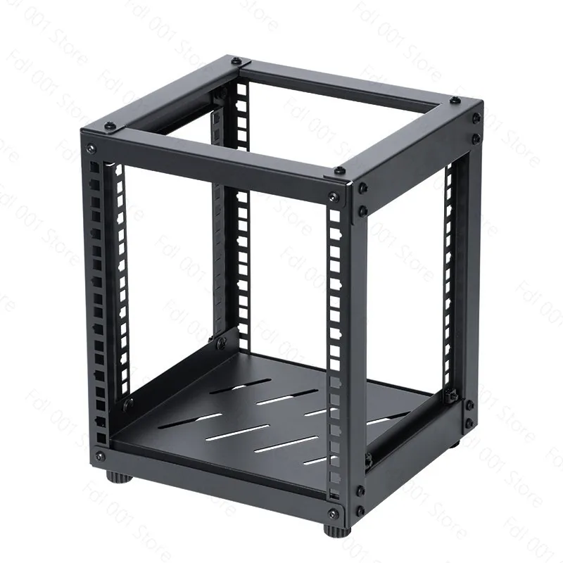 Open 10 inch Desktop Cabinet Natural Unprocessed NAS Router Storage Cabinet for Network Switch Network Device