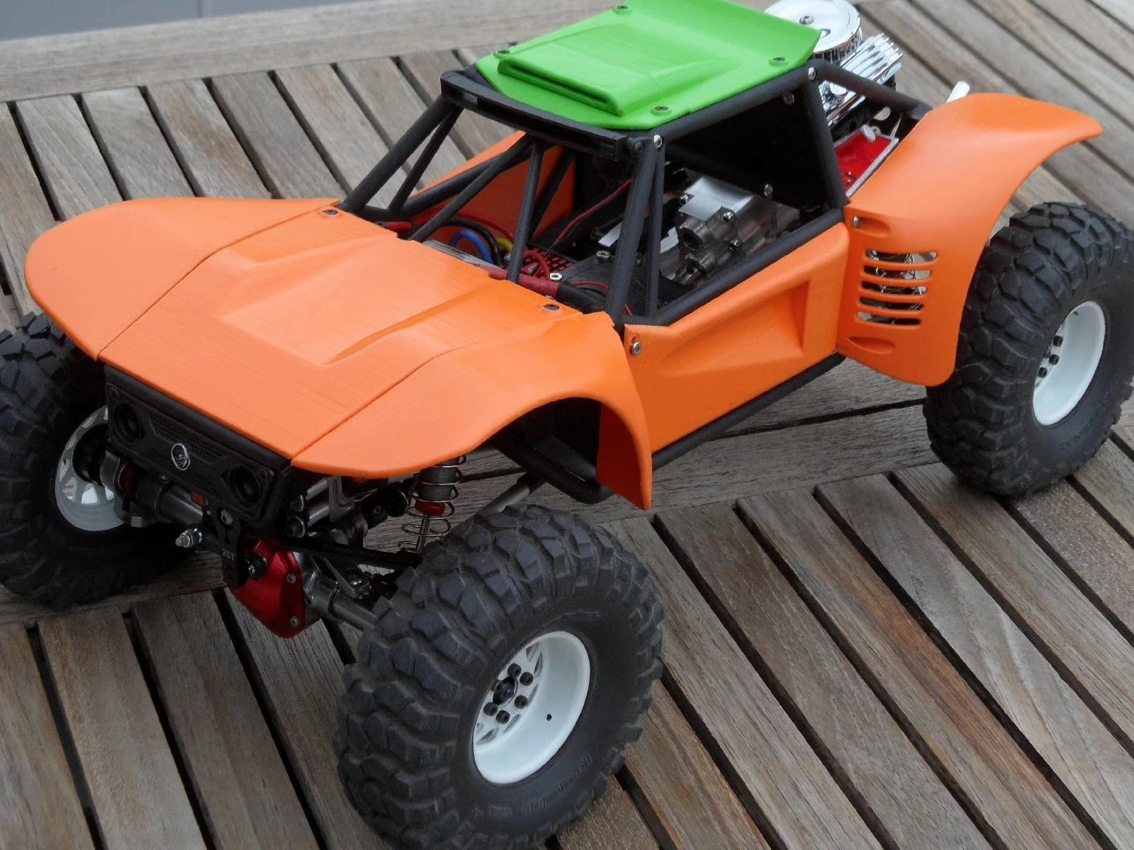 Baja Style Body Kit for Axial Capra1/10AXI-1543 RC Crawler Custom Body Shell Modification Parts 3D Printed No-Drill Installation