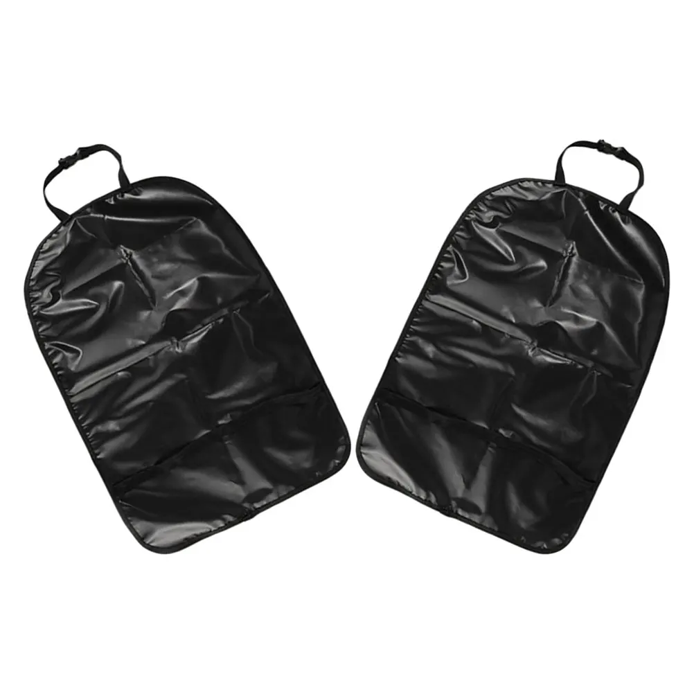 

2 Pcs Car Seat Back Protector Oxford Cloth Rear Anti-kick Mats Durable Waterproof Easy Installation Universal Fit